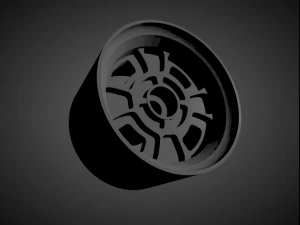 datsun oem rims with brakes and tires for hot wheels 3D Print Model