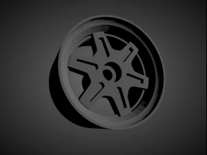 datsun oem rims with brakes and tires for hot wheels 3D Print Model