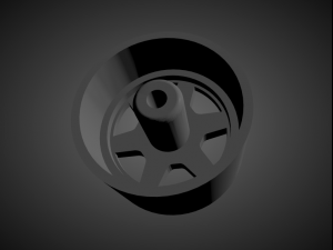 datsun oem rims with brakes and tires for hot wheels 3D प्रिंट मॉडल