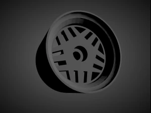 datsun oem rims with brakes and tires for hot wheels 3D Print Model