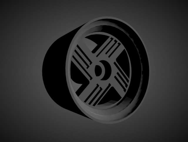 datsun oem rims with brakes and tires for hot wheels 3D Принт Модель .c4d .max .obj .3ds .fbx .stl .blend 