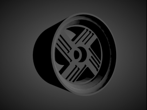 datsun oem rims with brakes and tires for hot wheels 3D Print Model