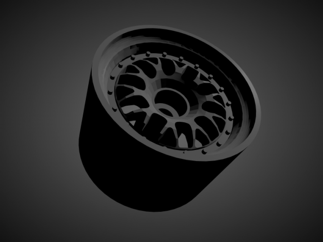 bbs e87 rims with brakes and tires for hot wheels 3D 프린트 모델 .c4d .max .obj .3ds .fbx .stl .blend 