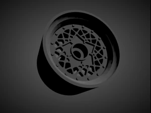 bbs e75 rims with brakes and tires for hot wheels 3D Print Model