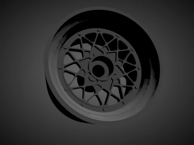 bbs e65 rims with brakes and tires for hot wheels 3D Print Model .c4d .max .obj .3ds .fbx .stl .blend 