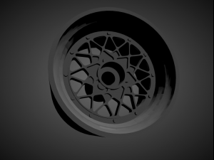 bbs e65 rims with brakes and tires for hot wheels 3D Print Model