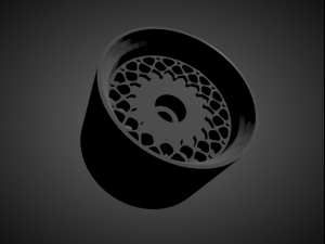 bbs e33 rims with brakes and tires for hot wheels 3D Print Model