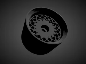 bbs e33 rims with brakes and tires for hot wheels 3D Print Model