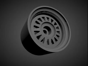 audi quattro s4 oem rims with brakes and tires for hot wheels 3D Print Model