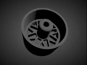 ame fatlace f zero 2 rims with brakes and tires for hot wheels 3D Print Model