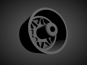 ame 182fr rims with brakes and tires for hot wheels 3D Print Model
