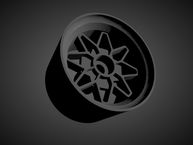 ame 182fr rims with brakes and tires for hot wheels 3D Print Model .c4d .max .obj .3ds .fbx .stl .blend 