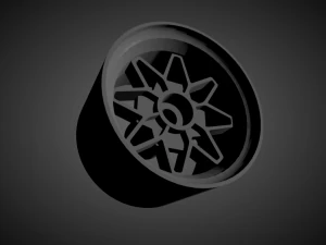 ame 182fr rims with brakes and tires for hot wheels 3D Print Model