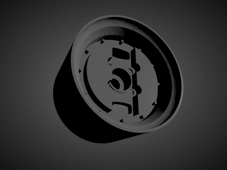 advan brx rims with brakes and tires for hot wheels 3D Print Model .c4d .max .obj .3ds .fbx .stl .blend 