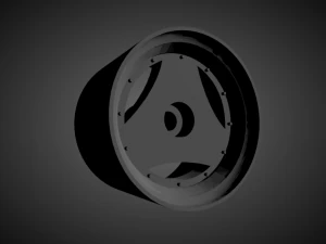 advan a3a rims with brakes and tires for hot wheels 3D Print Model