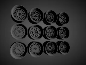 new for 2021 mercedes oem wheels collection for hot wheels 3D Print Model