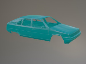 Citroen BX Printable Car Body 3D Print Model