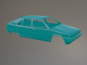 Citroen BX Printable Car Body 3D Print Model