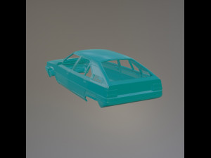 Citroen BX Printable Car Body 3D Print Model