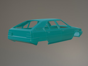 Citroen BX Printable Car Body 3D Print Model