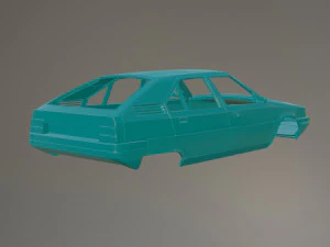 Citroen BX Printable Car Body 3D Print Model