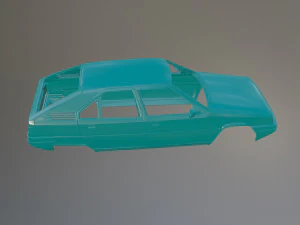 Citroen BX Printable Car Body 3D Print Model