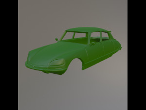 Citroen DS21 Printable Car Body 3D Print Model