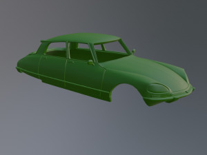 Citroen DS21 Printable Car Body 3Dプリントモデル