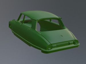 Citroen DS21 Printable Car Body 3Dプリントモデル