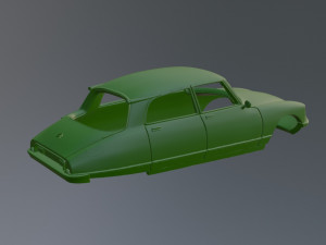 Citroen DS21 Printable Car Body 3Dプリントモデル