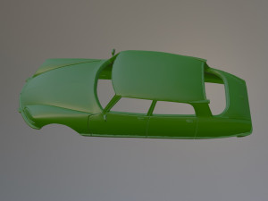 Citroen DS21 Printable Car Body 3Dプリントモデル