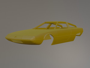 Citroen GS Camargue Printable Car Body 3D Print Model