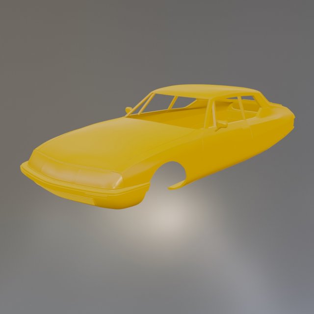 Citroen SM Printable Car Body Model do druku 3D .c4d .max .obj .3ds .fbx .stl .blend 