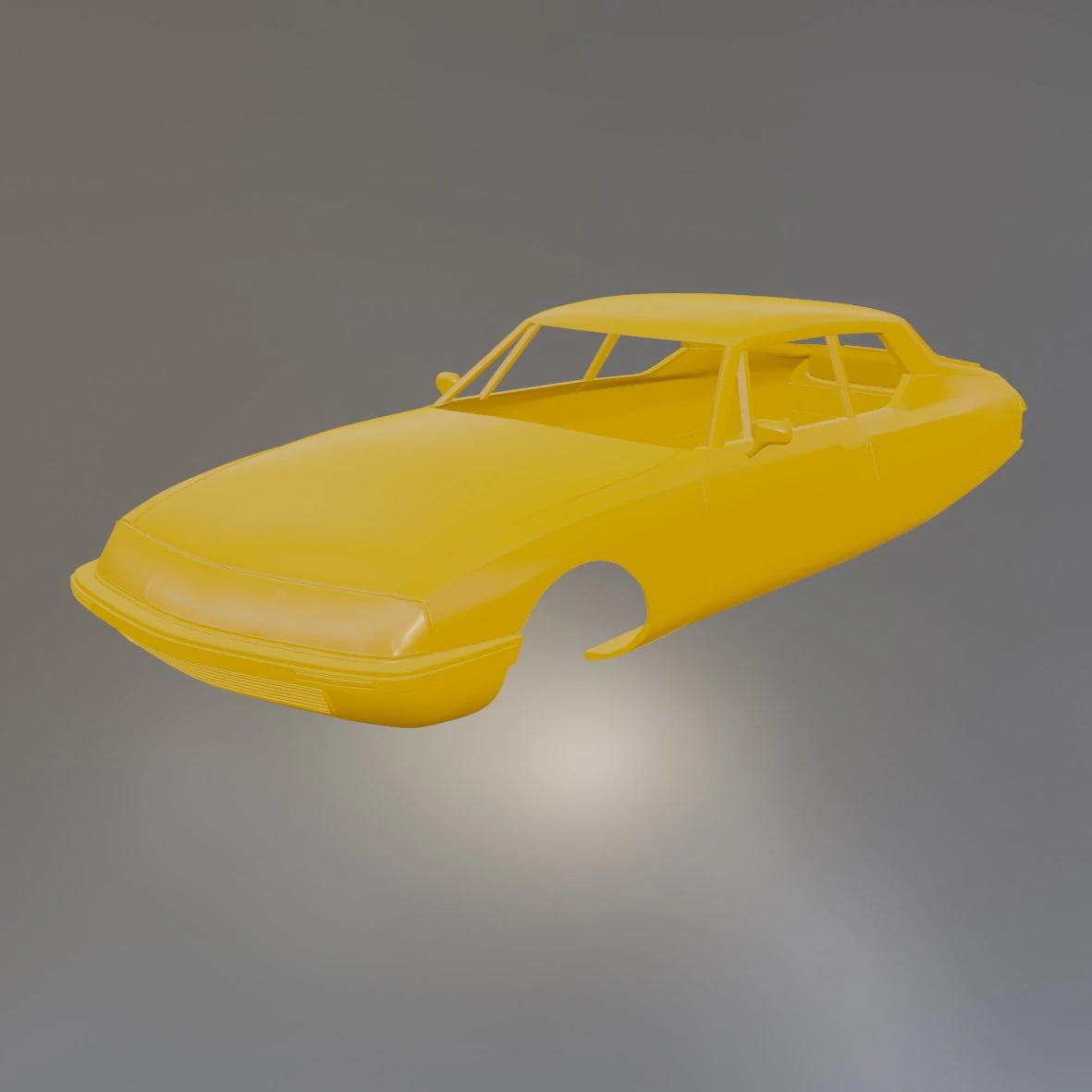 Citroen SM Printable Car Body 3D Print Model .c4d .max .obj .3ds .fbx .stl .blend 
