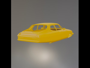 Citroen SM Printable Car Body Model do druku 3D