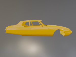 Citroen SM Printable Car Body Model do druku 3D