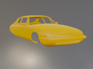 Citroen SM Printable Car Body Model do druku 3D