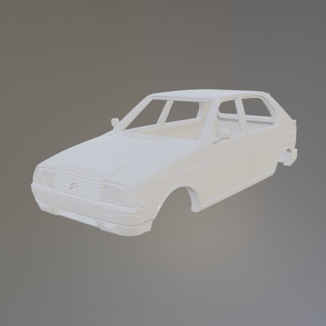 Citroen Visa 1000 Pistes Printable Car Body 3D प्रिंट मॉडल .c4d .max .obj .3ds .fbx .stl .blend 