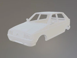 Citroen Visa 1000 Pistes Printable Car Body Modello di stampa 3D
