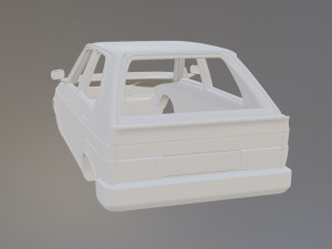 Citroen Visa 1000 Pistes Printable Car Body 3D प्रिंट मॉडल