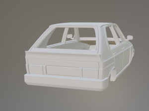 Citroen Visa 1000 Pistes Printable Car Body 3D प्रिंट मॉडल