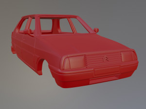 Citroen Visa II Club Printable Car Body 3D Print Model