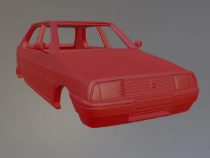 Citroen Visa II Club Printable Car Body 3D Print Model