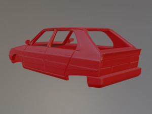 Citroen Visa II Club Printable Car Body 3D Print Model