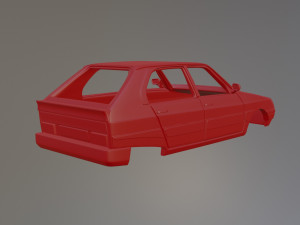 Citroen Visa II Club Printable Car Body 3D Print Model