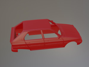 Citroen Visa II Club Printable Car Body 3D Print Model