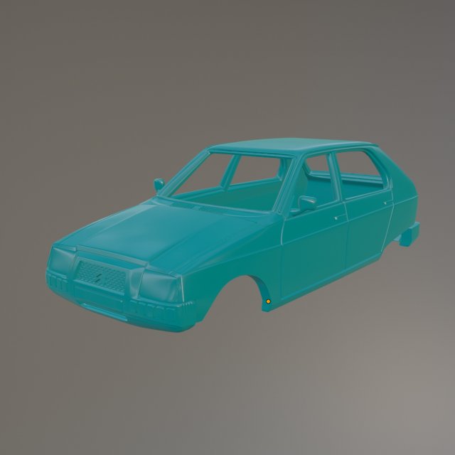 Citroen Visa Special Printable Car Body 3D Print Model .c4d .max .obj .3ds .fbx .stl .blend 