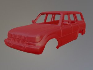 Toyota Land Cruiser 80 Printable Car Body 3D Print Model
