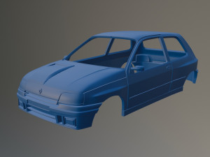 Renault Clio Williams Printable Car Body Modelo de Impressão 3D