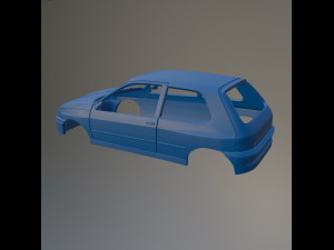 Renault Clio Williams Printable Car Body Modello di stampa 3D